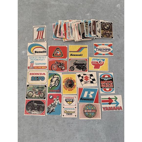 Vintage Motorcycle and Dirt Bike Trading Cards - Picture 1 of 6